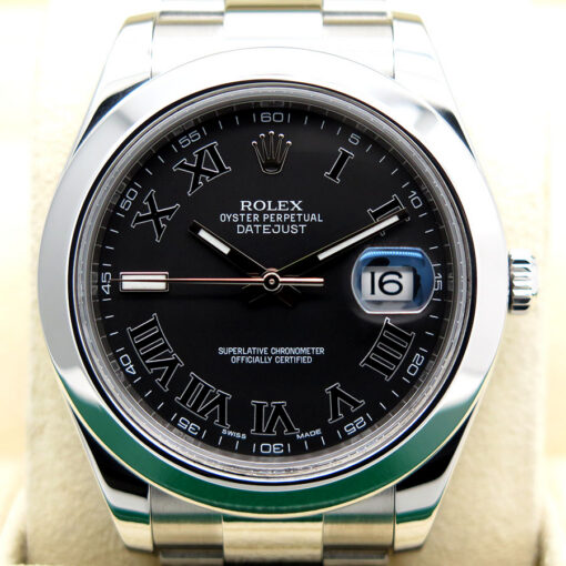 Rolex 116300 Datejust II with Dark Grey Black Roman Dial on Oyster - Image 3