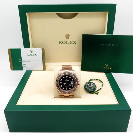 Alternative view of Rolex 126715CHNR GMT Master II 18K Rose Gold