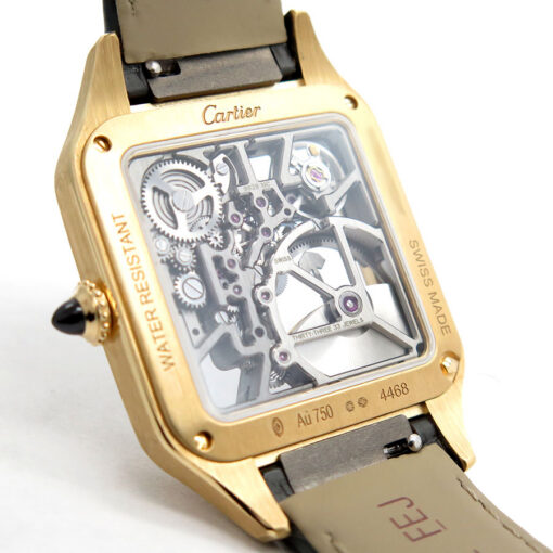 Cartier WHSA0043 Santos-Dumont Skeleton Micro-Rotor 18K Yellow Gold - Image 5