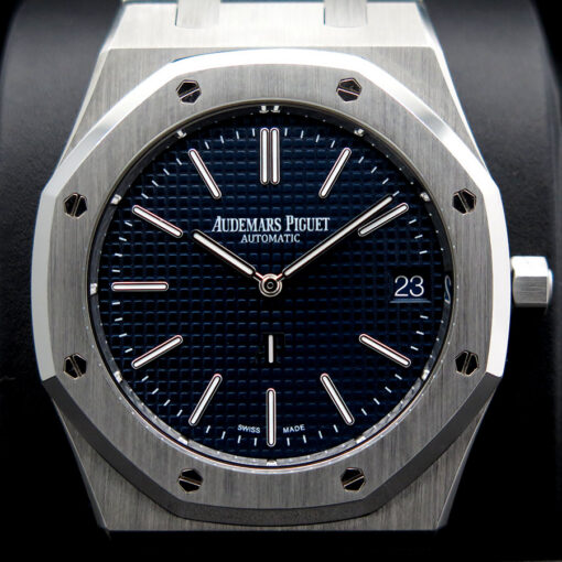 Audemars Piguet 16202ST Royal Oak "Jumbo" Ultra Thin with Blue Dial - Image 3