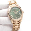 Rolex 228235 Day Date 40 18K Rose Gold with Olive Green Dial