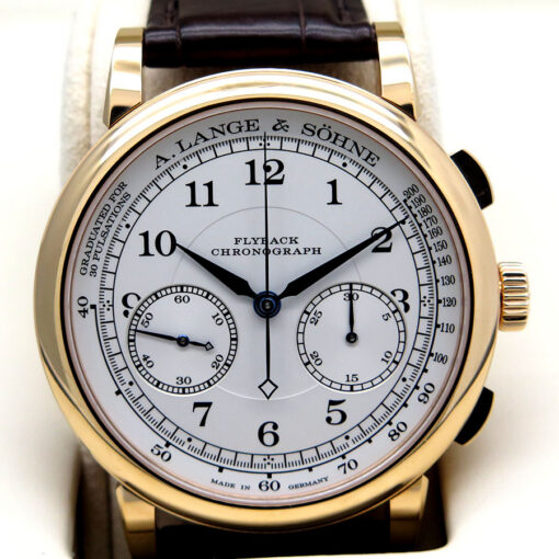 A. Lange and Sohne 414.032 1815 Flyback Chronograph 18K Rose Gold with Silver Dial - Image 3