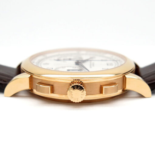 A. Lange and Sohne 414.032 1815 Flyback Chronograph 18K Rose Gold with Silver Dial - Image 5