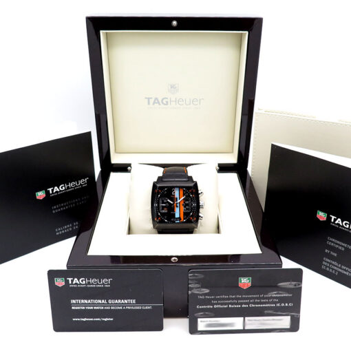 Alternative view of Tag Heuer CAL5110 Monaco 24 Gulf DLC Steel Automatic