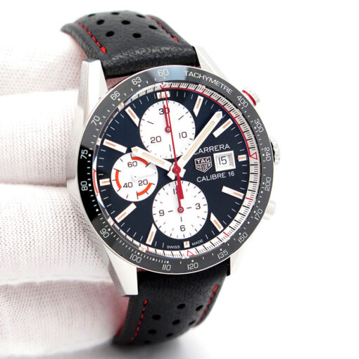 Tag Heuer CV201AP Carrera Chronograph Calibre 16 with Black Dial