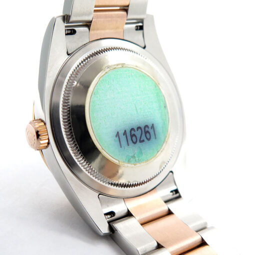 Rolex 116261 Datejust Turn-O-Graph 18K/SS with Black Dial on Oyster - Image 4