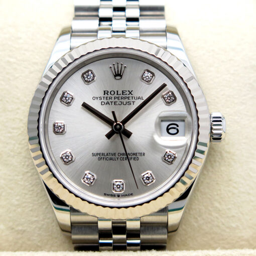 Rolex 278274 Datejust with Silver Diamond Dial on Jubilee - Image 3