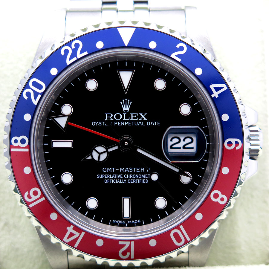 Rolex 16710BLRO GMT Master II with 3186 movement on Jubilee - Image 3