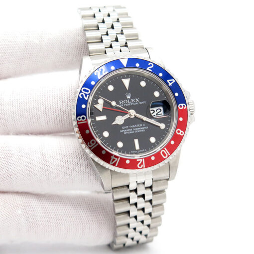 Rolex 16710BLRO GMT Master II with 3186 movement on Jubilee