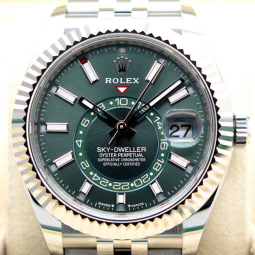 Rolex 336934 Skydweller with Mint Green Dial on Jubilee - Image 3