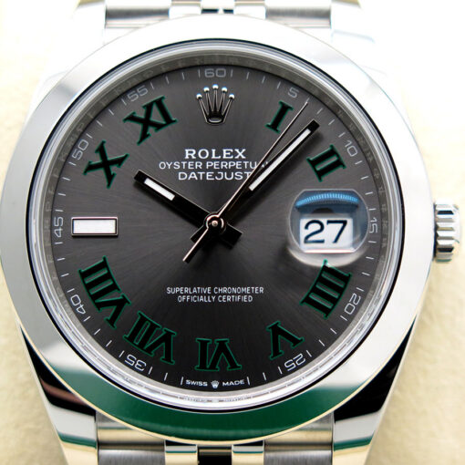 Rolex 126300 Datejust 41 with Slate Roman Dial on Jubilee - Image 3