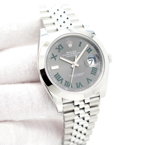 Rolex 126300 Datejust 41 with Slate Roman Dial on Jubilee