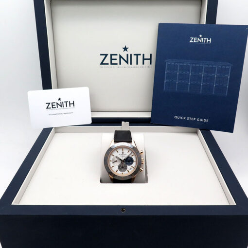 Alternative view of Zenith Chronomaster Sport 18k Rose Gold with White Dial
