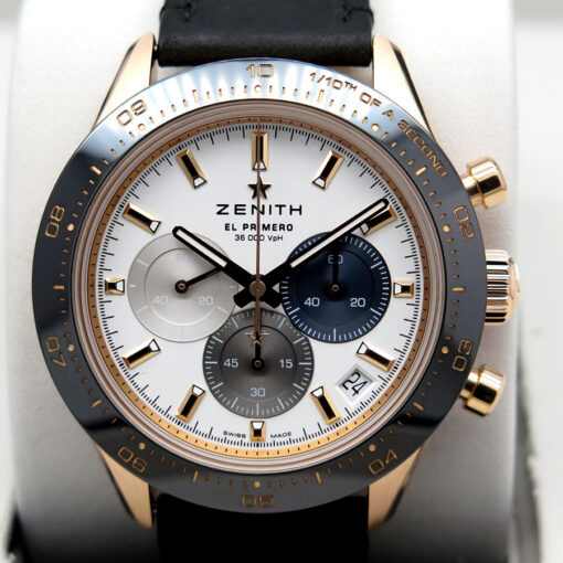 Zenith Chronomaster Sport 18k Rose Gold with White Dial - Image 3