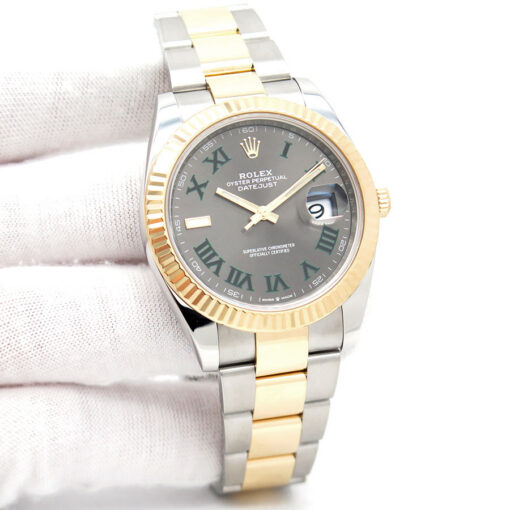 Rolex 126333 Datejust 41 18K/SS with Slate Roman Dial on Oyster