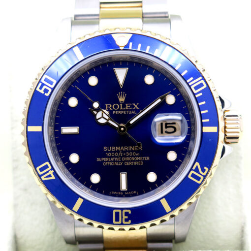 Rolex 16613LB Submariner 18K/SS with Blue Dial - Image 3