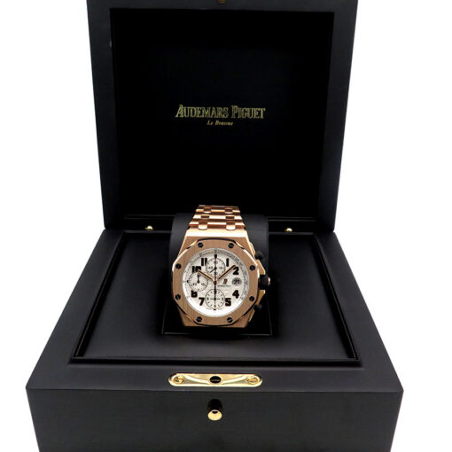Alternative view of Audemars Piguet 26170OR Royal Oak Offshore Chronograph 18K Rose Gold on Bracelet