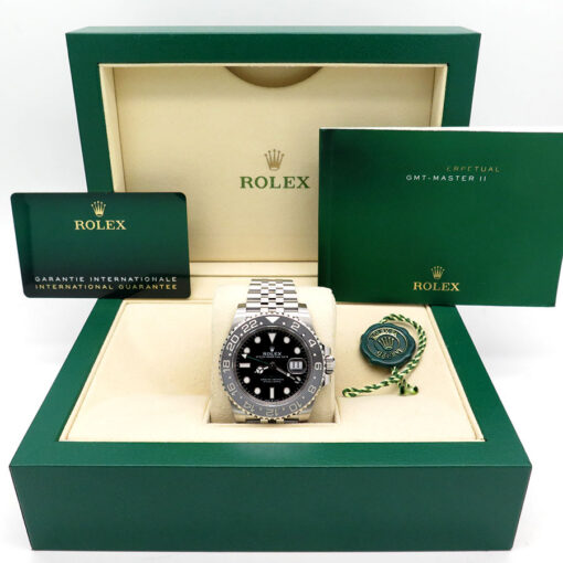 Alternative view of Rolex 126710GRNR GMT Master II on Jubilee