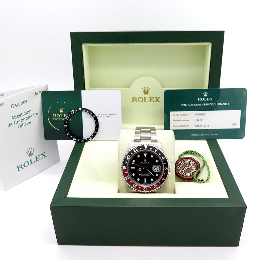 Rolex 16710 GMT Master II with Red & Black Bezel - Image 2