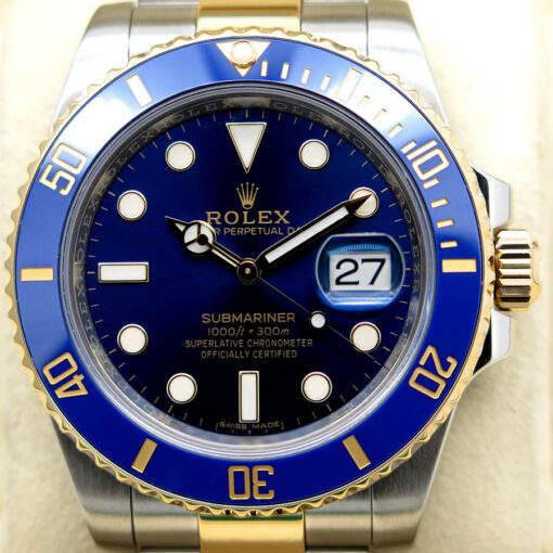 Rolex 116613LB Submariner 18K/SS Blue Dial - Image 3