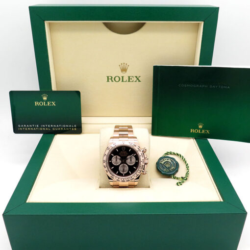 Rolex 126505 Cosmograph Daytona 18K Rose Gold with Black Dial - Image 2