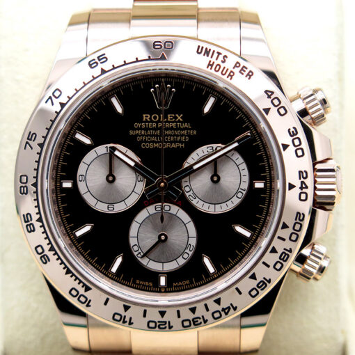 Rolex 126505 Cosmograph Daytona 18K Rose Gold with Black Dial - Image 3