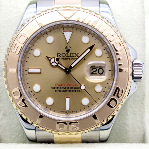 Rolex 16623 Yachtmaster 18K/SS with Champagne Dial - Image 3
