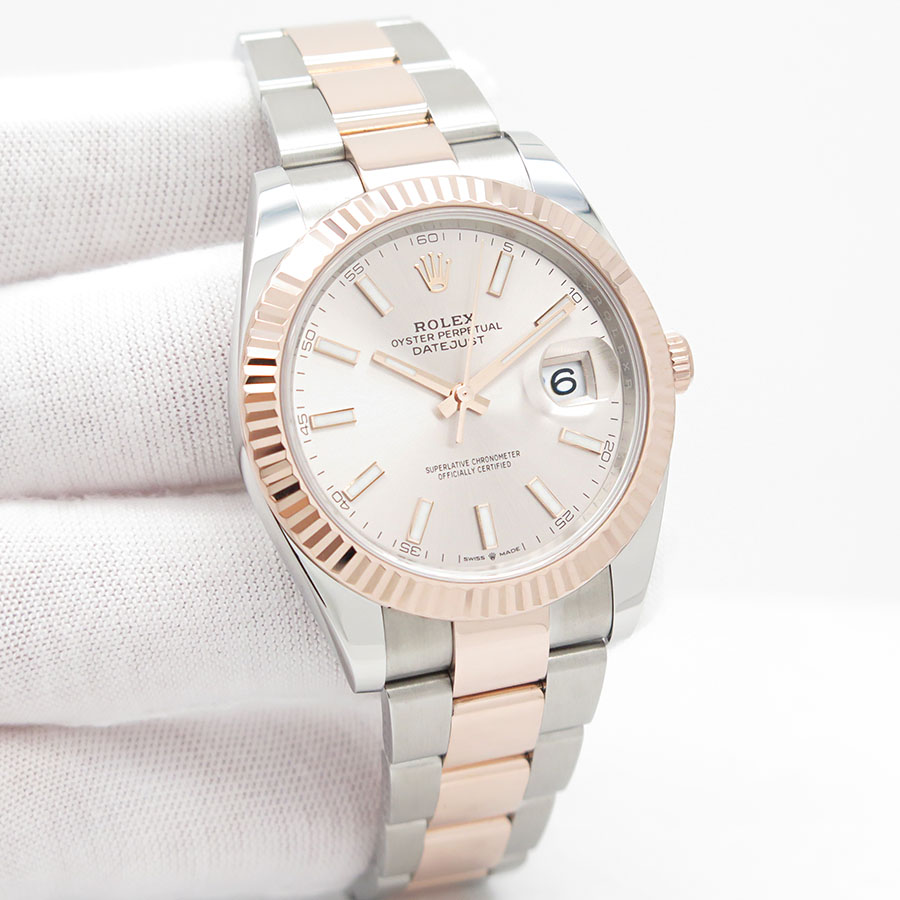 Rolex 126331 Datejust 41 18K/SS with Sundust Stick Dial on Oyster