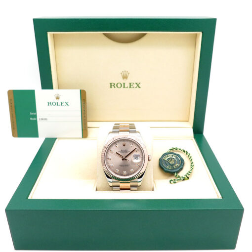 Rolex 126331 Datejust 41 18K/SS with Sundust Diamond Dial on Oyster - Image 2