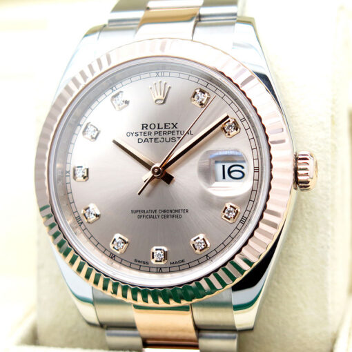 Rolex 126331 Datejust 41 18K/SS with Sundust Diamond Dial on Oyster - Image 3