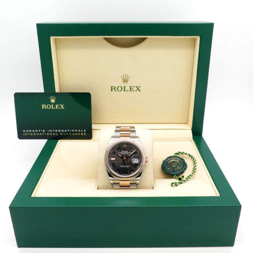 Rolex 126231 Datejust 18K/SS with Slate Roman Dial on Oyster - Image 2
