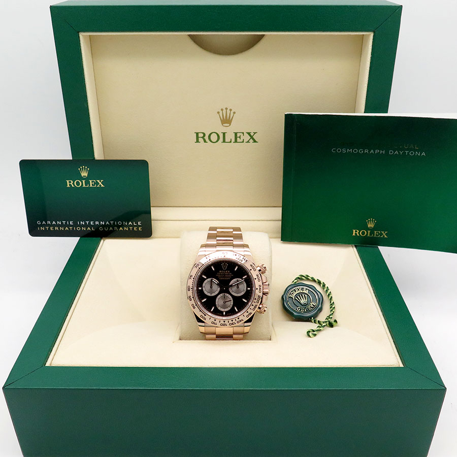 Rolex 126505 Cosmograph Daytona 18K Rose Gold with Black Dial - Image 2