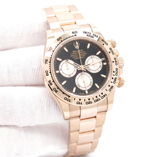 Rolex 126505 Cosmograph Daytona 18K Rose Gold with Black Dial