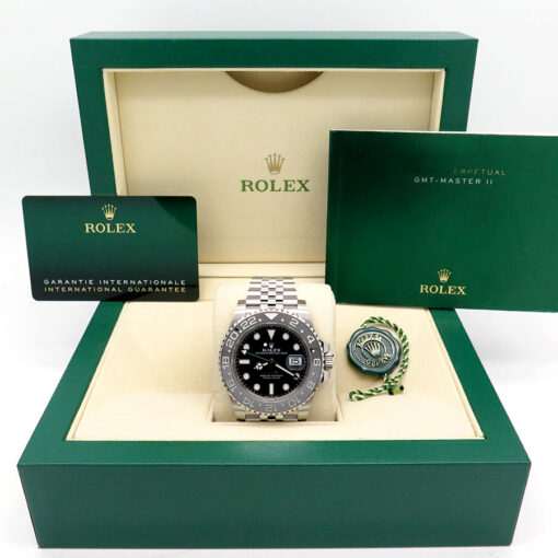 Alternative view of Rolex 126710GRNR GMT Master II on Jubilee