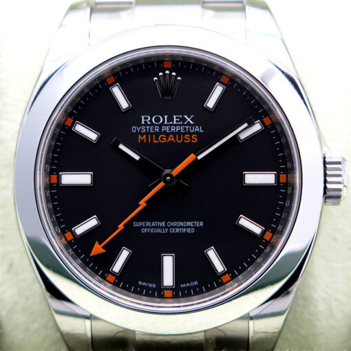 Rolex 116400 Milgauss with Black Dial (New Old Stock) - Image 3