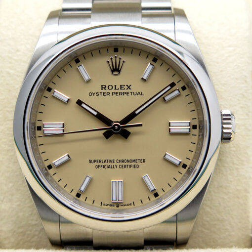 Rolex 126000 Oyster Perpetual with Beige Dial - Image 3