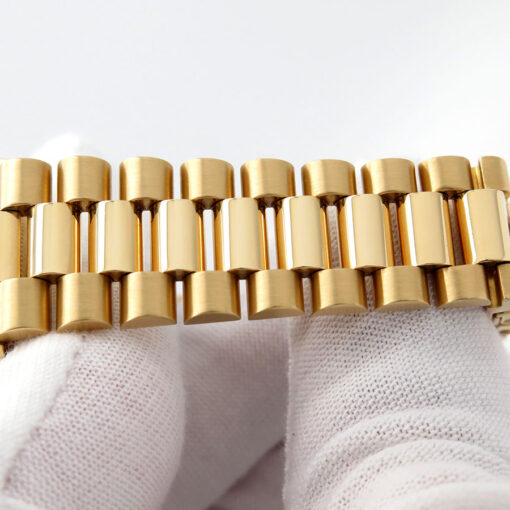 Rolex CPO 18038 Day Date 18K Yellow Gold with Blue Stick Dial - Image 13