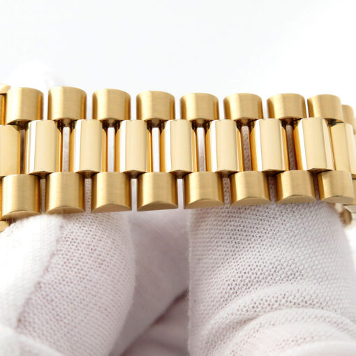 Rolex CPO 18038 Day Date 18K Yellow Gold with Blue Stick Dial - Image 11