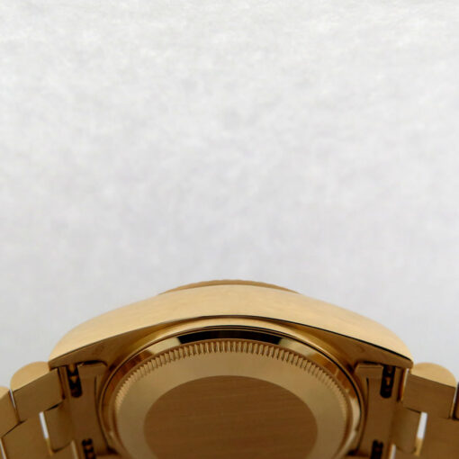 Rolex CPO 18038 Day Date 18K Yellow Gold with Blue Stick Dial - Image 6