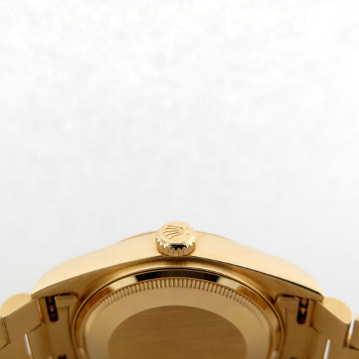 Rolex CPO 18038 Day Date 18K Yellow Gold with Blue Stick Dial - Image 5