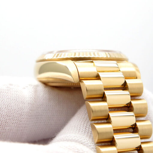 Rolex CPO 18038 Day Date 18K Yellow Gold with Blue Stick Dial - Image 10