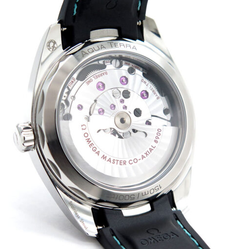 Omega Seamaster Aqua Terra 150m with Turquoise Dial on Strap - Image 4