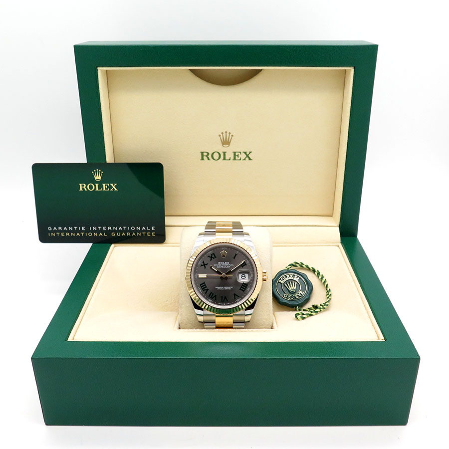 Rolex 126333 Datejust 41 18K/SS with Slate Roman Dial on Oyster - Image 2