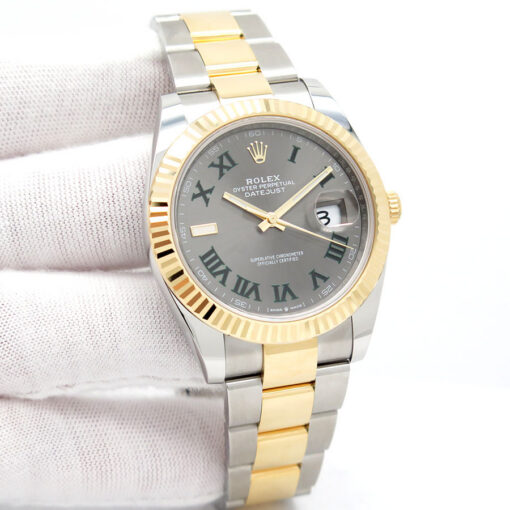 Rolex 126333 Datejust 41 18K/SS with Slate Roman Dial on Oyster