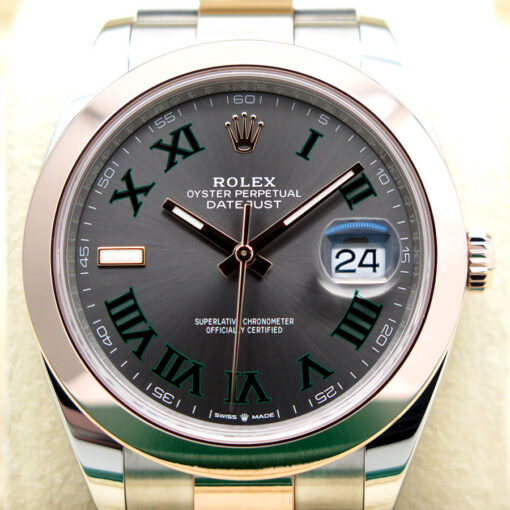 Rolex 126301 Datejust 41 18K/SS with Slate Roman Dial on Oyster - Image 3