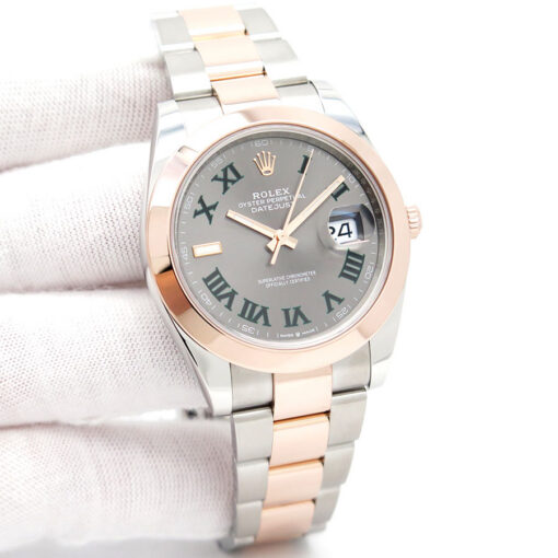 Rolex 126301 Datejust 41 18K/SS with Slate Roman Dial on Oyster