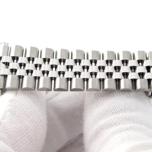 Rolex 278384RBR Datejust with Dark Grey Stick Dial and Diamond Bezel on Jubilee - Image 8