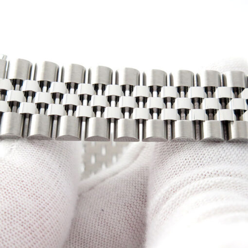 Rolex 278384RBR Datejust with Dark Grey Stick Dial and Diamond Bezel on Jubilee - Image 6