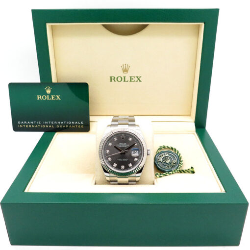 Rolex 126334 Datejust 41 with Slate Diamond Dial on Oyster - Image 2