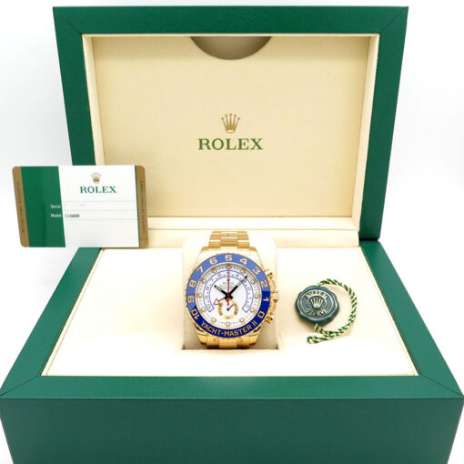 Alternative view of Rolex 116688 Yachtmaster II 18K Yellow Gold (New Old Stock)